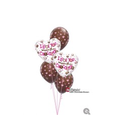 Bukiet 1650 I'd Give You My Last Chocolate Qualatex #16678-2 18100-3 68778-3